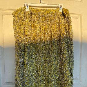 COPY - WHO WHAT WEAR Yellow Pleated Skirt